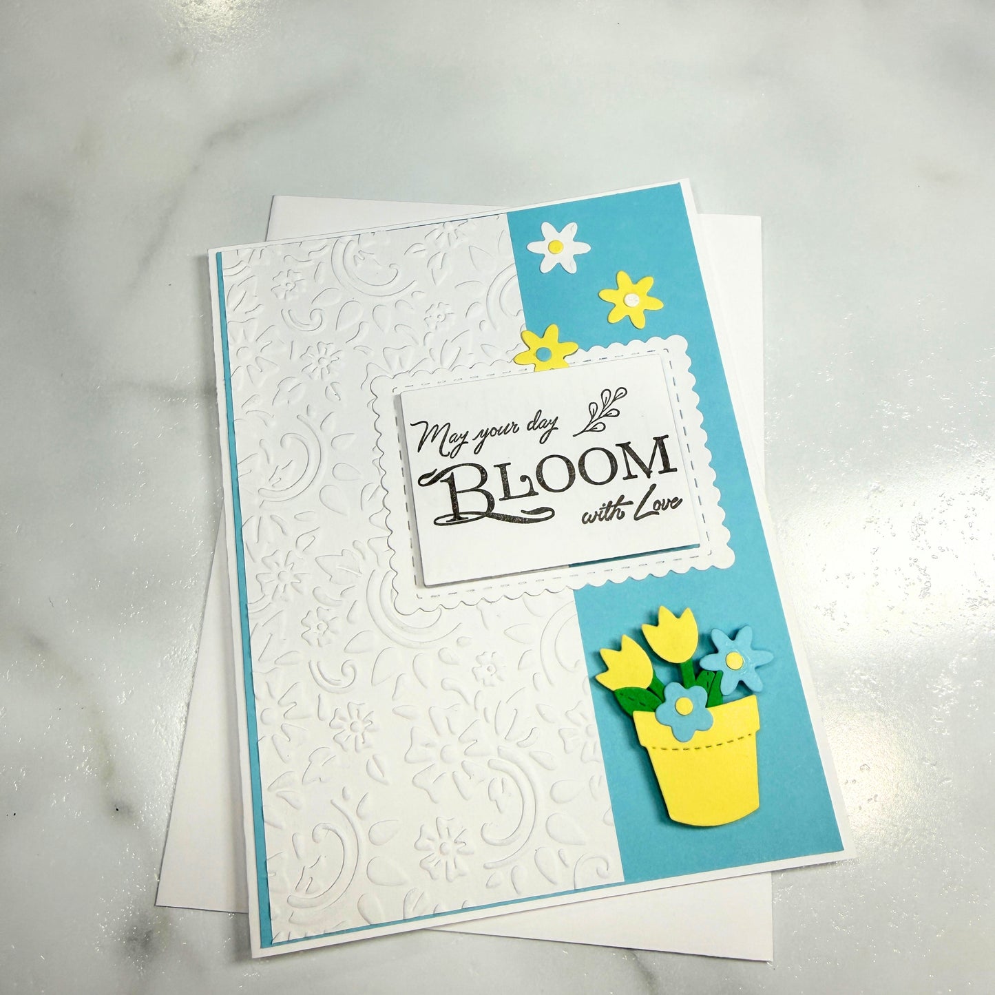 “May Your Day Bloom with Love” Floral Card