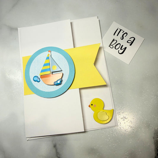 It’s a Boy Sailboat Card